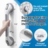 LEVERLOC 2 Pack Shower Grab Bars for Bathtubs and Showers, Easy to Install Suction Shower Handles for Bathroom Removable Handrails for Seniors Elderly Heavy Duty Safety Grip Waterproof Drill Free Gray view 3
