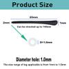 Gdnmpat 8 Pairs Eyeglass End Tips Ear Sock Pieces Anti-Slip Silicone Tube Holder Glasses Retainers Replacement Temple Tips Soft Silicone for Thin Metal Slim Eyeglass Legs(Black/Brown) view 3