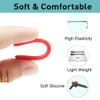 Gdnmpat 8 Pairs Eyeglass End Tips Ear Sock Pieces Anti-Slip Silicone Tube Holder Glasses Retainers Replacement Temple Tips Soft Silicone for Thin Metal Slim Eyeglass Legs(Black/Brown) view 4