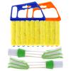 4Pcs Window Venetian Blind Cleaner Duster Tool,Washable 7 Fingers Dusting Cleaner and Air Vent Cleaner,Shutter Brush,Blinds Air Conditioner Keyboard Fan Duster Dirt Housekeeping Tool view 1