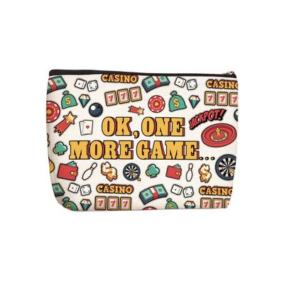 Funny Gambling Gifts Gambler Lover Gift Makeup Bag Weekenders Bag for Women Friends Her Gambling Lover Gift Christmas Birthday Gifts for Female Gamble