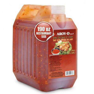 Aroy-D Thai Sweet Chili Sauce 11.9 lb (190 Oz), Bulk Size for Food Services, Restaurant and Party