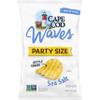 Cape Cod Waves Potato Chips, Wavy Cut Sea Salt Kettle Chips, 13 Oz view 1
