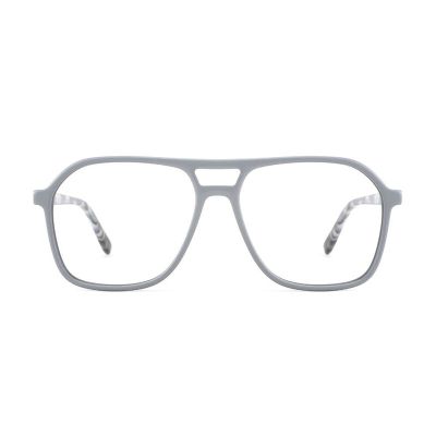 AOOLIA Oversized Aviator Reading Glasses Blue Light Blocking Square Computer Readers for Women Men with Spring Hinge (Grey, 2, multiplier_x)