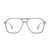 AOOLIA Oversized Aviator Reading Glasses Blue Light Blocking Square Computer Readers for Women Men with Spring Hinge (Grey, 2, multiplier_x) view 1