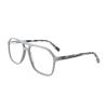 AOOLIA Oversized Aviator Reading Glasses Blue Light Blocking Square Computer Readers for Women Men with Spring Hinge (Grey, 2, multiplier_x) view 3