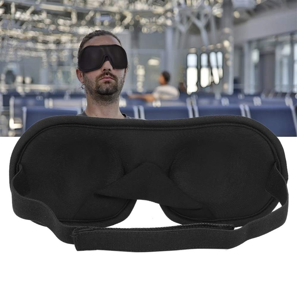 3D Eye Mask for Sleeping, Adjustable Strap Side Sleep Mask for Women and Men, Eye Mask Shade Cover Rest Sleep Eyepatch Blindfolds Shield Travel Sleeping Aid