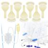 Latex Condom Catheter External Self-Sealing Set, Thick Tube,500ml Leg Bag *1, 2000ml Urine Bag *1, Soft Condoms *7, Day and Night Use Quick and Easy Drainage, No Backflow, No Leakage (30mm/1.18inch) view 1