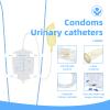 Latex Condom Catheter External Self-Sealing Set, Thick Tube,500ml Leg Bag *1, 2000ml Urine Bag *1, Soft Condoms *7, Day and Night Use Quick and Easy Drainage, No Backflow, No Leakage (30mm/1.18inch) view 3