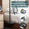 CPAP Hose Holder, CPAP Hose Holder for Bed Adjustable Height and Angle, CPAP Hose Hanger CPAP Tube Holder Avoid Hose Entanglement, CPAP Holder Bedside Anti-Rust Alloy, Black view 4