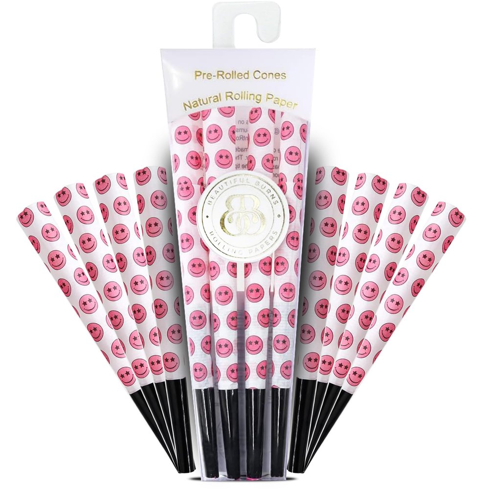 Beautiful Burns, Tickled Pink Pre-Rolled Cones - 8 Pack of Pre Roll Cone Shells