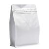 100 Pieces 8oz/0.5lb White Kraft Paper Coffee Bags, Stand Up Coffee Pouches with One Way Degassing Valve and Reusable Side Zipper (Pull Tab to Open) Flat Bottom - Stand Up Well (8oz, 0.5lb, 227gram) view 1
