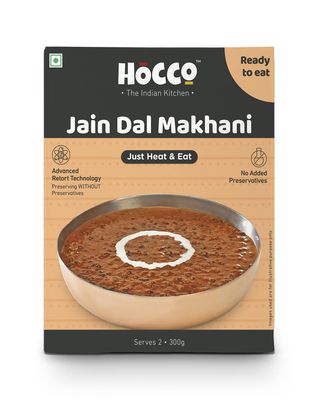 HOCCO Ready to Cook and Eat Jain Dal Makhani Serves 2, 300g