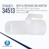 Dynarex 34513 Series Resp-O2 Pressure Line Adaptor, Durable, Translucent, No Natural Rubber Latex or DEHP, Pack of 50 view 2