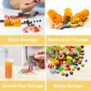 32 PCS Empty Pill Bottles with Carrying Case for Prescription Medication, 8DR Plastic Prescription Bottle with Child Proof Caps, Push Down and Turn, Prescription Vial, Medicine Container view 3