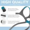 2Packs F20 Headgear Compatible with AirFit/AirTouch F20(Standard) N10 Full Face Mask, Soft Comfortable Replacement Head Strap with 4 Clips view 3