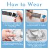 2Packs F20 Headgear Compatible with AirFit/AirTouch F20(Standard) N10 Full Face Mask, Soft Comfortable Replacement Head Strap with 4 Clips view 4