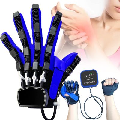 HNCXHX Rehabilitation Robot Gloves,Finger Training Stroke Hand Splint Finger Orthosis Functional Hand Splint,Finger Spasm,Postoperative Recovery,Stroke,Hemiplegia,Simple Operation,righthand-M