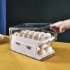 Egg Basket, Large Capacity Egg Container Automatic Egg Rolling Boxes Automatic Egg Rolling Double-Layer Egg Containers with Lid Suitable (Color : Orange) view 2