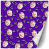 InterestPrint Personalized Wrapping Paper with Name #1 Papa Purple Customized Text Father's Day Wrap Paper for Dad from Dauhgter on Birthday Father's Day Gift Wrap view 3