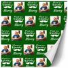 InterestPrint Customized Wrapping Paper for Dad Grandpa 1 Photo I Love You Daddy Green Custom Name Father's Day Gift Wrapping Paper Roll for Father's Day Birthday view 3