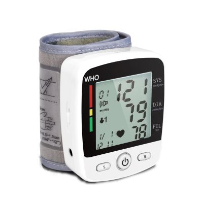 Blood Pressure Monitor, Irregular Heartbeat Detector, Automatic BP Monitor 90x2 Reading Memory and Large LCD Display, USB Charging, Adjustable Wrist Cuff, Ideal for Home and Hospital