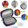 Rainbow Tie Dye Pill Case Weekly Medicine Organizer with Travel Bag Seven-Day Pill Box Vitamin Supplement Box Fish Oil Pills Holder view 3