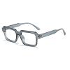 TUDEXX Stylish Square Reading Glasses, HD Blue Light Blocking Computer Goggles Reader, Anti Glare Flat Light Mirror (Color : Gray, Size : +0.00) view 1