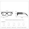 TUDEXX Stylish Square Reading Glasses, HD Blue Light Blocking Computer Goggles Reader, Anti Glare Flat Light Mirror (Color : Gray, Size : +0.00) view 2