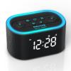 Reacher Digital Alarm Clock & White Noise Sound Machine, 21 Soothing Sounds, 7 Wake Up Sounds, 8 Night Lights, 32-Level Volume, 9 Sleep Timer, Memory Function for Adult, Kid, Bedside, Bedroom view 1