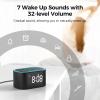 Reacher Digital Alarm Clock & White Noise Sound Machine, 21 Soothing Sounds, 7 Wake Up Sounds, 8 Night Lights, 32-Level Volume, 9 Sleep Timer, Memory Function for Adult, Kid, Bedside, Bedroom view 3