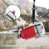 SKRFIRE Arc Plasma Electric Lighter USB Rechargeable Windproof Lighter Cool Lighters Waterproof with LED Flashlight and Whistle for Camping Travel Exploration Survival(ClearRed) view 2