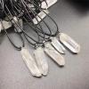 1Pcs Natural Irregular White Crystal Quartz Point Pendant Chakra Crystals Yoga DIY view 4
