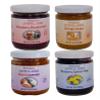 Gourmet Premium Jam Gift Box (4 Pack of Delicious Flavors) Strawberry-Black Currant, Blueberry-Lemon Peel, Orange-Ginger, Peach-Lavender, More Fruit Less Sugar, Great Gift! view 1