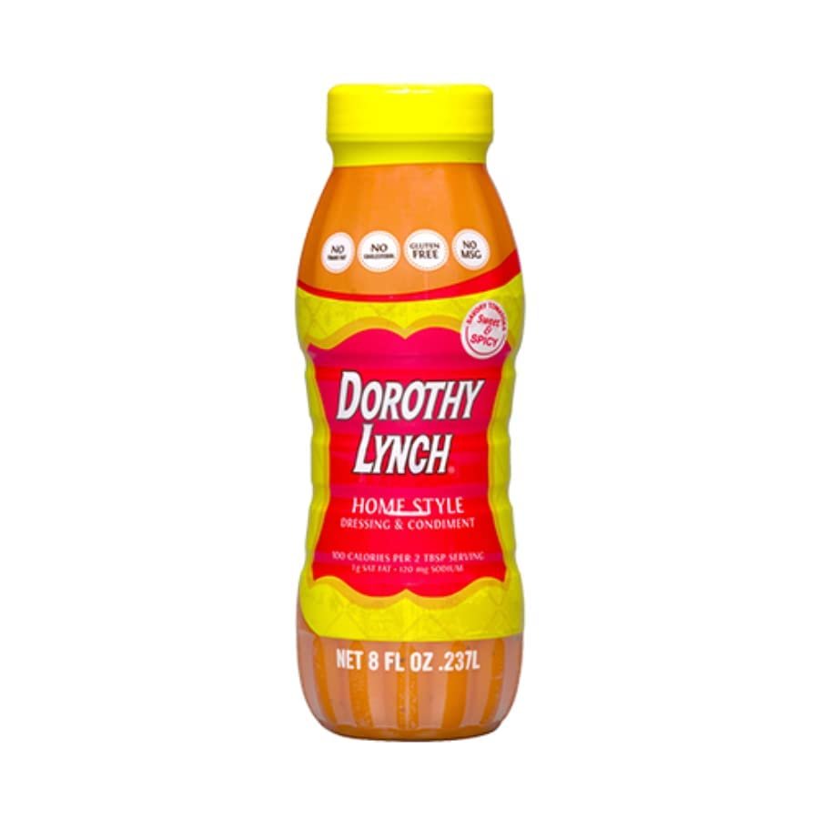 Dorothy Lynch Dressing | Sweet & Spicy | Thick & Creamy | Salads, Dips, Sauces, & Marinades | French Style Condiment | Tangy | Gluten Free | No Trans Fat | USA Made (Home Style, 8 oz (4 Pack))