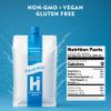 HTWO Molecular Hydrogen Water, Original Unflavored, Pure Source & Ultra-Purified Hydration Packets, 16.9oz 12 Pack, Energy Sports Drink, Performance & Recovery Support, Alternative to Hydrogenated Tablet - no Prep/Mess view 2