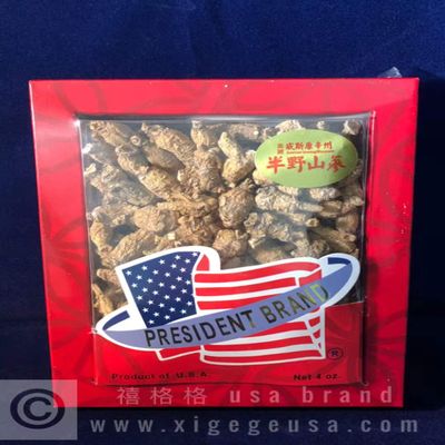 ameican Ginseng from Wisconsin Wild Ginseng Root #4 (4oz Round Roots)