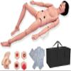 AMITVA Multi-Functional Human Anatomical Model Male and Female PVC Patient Nursing Manikin Can Do 24 Basic Nursing Operationss for Students Training Skills view 1