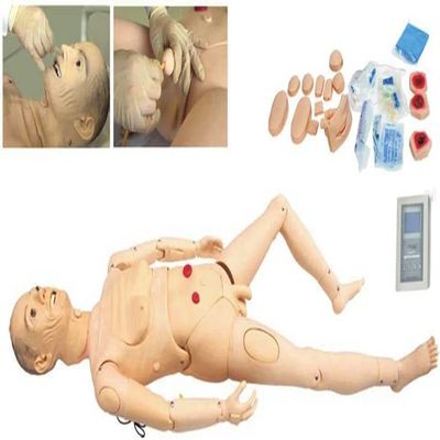 AMITVA Training Manikin Model with Arm Blood Pressure Measurement, Interchangeable Geriatric Patient Care Manikin for Medical Education Teaching Tool