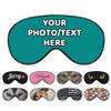 AMAPARK Customized Funny Sleep Mask Personalized with Photo Text Logo Sleeping Masks, Custom Gift for Her Him Men Women, Tropical Blue view 1