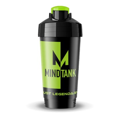 MINDTANK Shaker 700 ml green, special base for perfect shaking, dishwasher safe
