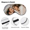 AMAPARK Customized Funny Sleep Mask Personalized with Photo Text Logo Sleeping Masks, Custom Gift for Her Him Men Women, Blue Green view 3