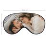 AMAPARK Custom Sleep Mask Add Your Own Design Personalized Photo Text Logo Soft Sleeping Masks for Men Women Wedding Anniversary Customized Gift, Violet view 2