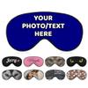 AMAPARK Customized Funny Sleep Mask Personalized with Photo Text Logo Sleeping Masks, Custom Gift for Her Him Men Women, Navy view 1