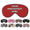 AMAPARK Custom Eye Mask for Sleeping Personalized with Picture Text Logo Sleep Masks Gift for Wedding Anniversary Party Favor, Brown view 1