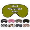 AMAPARK Custom Sleep Mask Add Your Own Design Personalized Photo Text Logo Soft Sleeping Masks for Men Women Wedding Anniversary Customized Gift, Olive view 1