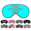 AMAPARK Custom Eye Mask for Sleeping Personalized with Picture Text Logo Sleep Masks Gift for Wedding Anniversary Party Favor, Cyan view 1