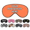 AMAPARK Custom Sleep Mask Add Your Own Design Personalized Photo Text Logo Soft Sleeping Masks for Men Women Wedding Anniversary Customized Gift, Coral view 1