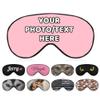 AMAPARK Customized Funny Sleep Mask Personalized with Photo Text Logo Sleeping Masks, Custom Gift for Her Him Men Women, Pink view 1