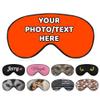 AMAPARK Personalized Sleeping Eye Mask for Wedding Birthday Anniversary Party Design Your Own Sleep Masks Add Photo Text Logo Customized Funny Gift, Orange Red view 1